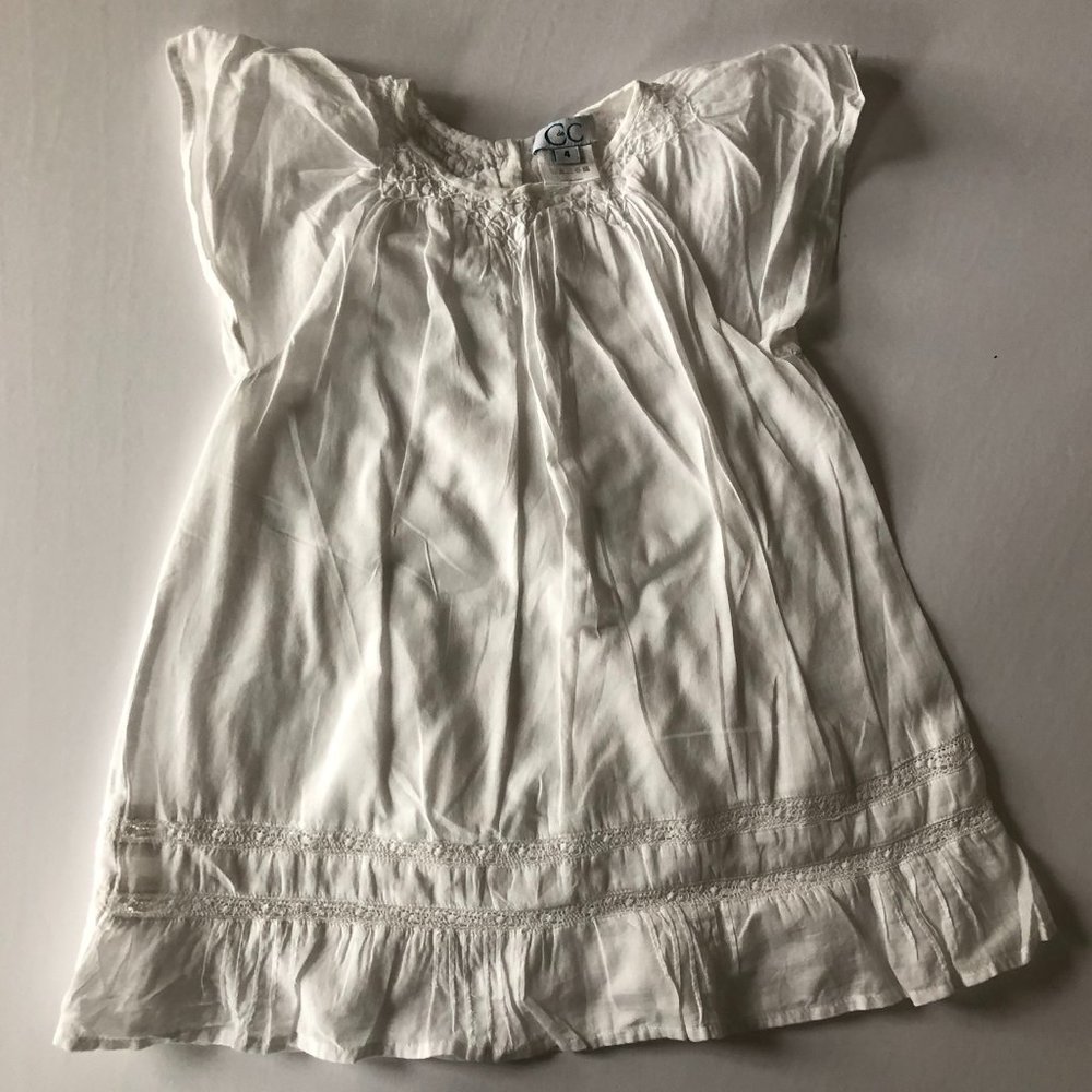 C de C white cotton summer dress